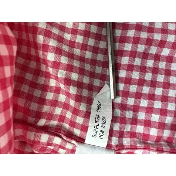 Polo Ralph Lauren Men's Medium Custom Fit Button Down Shirt Gingham Pink White - Picture 7 of 8